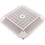 AquaStar Pool Products 1216101 Main Drain Grate, Aquastar Retro Wav, 12" x 12" Square, Wht