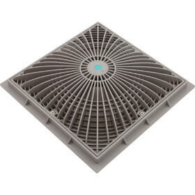 Aquastar 12MF103 Main Drain Cover, MoFlow, 12" Square, w/Fr, Lt Gry, VGB