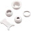 Aquastar JO101 Retrofit Eyeball, Flush, 1-1/2"mpt, White