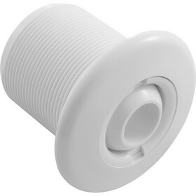 HydroAir/Balboa 10-3600WHT Jet Intl, BWG/HAI Hydro Jet, Long, 3-3/8"fd, w/o Nut, Dir, White