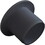 Custom Molded Products 25523-004-000 Return Wall Fitting, Ext, Gunite, CMP, 1-1/2"s x 2"mpt, Black