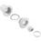 Cmp Fbg 1.5"S X 2"Sp W/Eyeball Wht