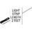 PAL Lighting 42-PLOF-RGB-060 Light Strip, PAL LED, 2ft, w/Diffuser Lens, 65ft Cord