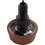 Herga Electric 6433-ZEZZ Air Button, Herga, Mushroom, 13/16"hs, 2-1/4"fd, Thd, Brown
