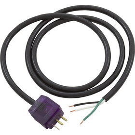 Hydro-Quip 30-0200-48 Blower Cord, Molded/Lit, 48, Violet