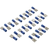 Generic Disconnect, Female, 16-14AWG, .250 Tab, Blue, Quantity 25