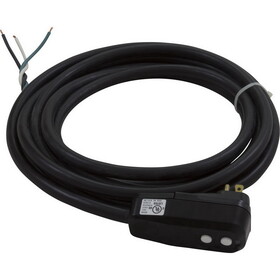 Hydro-Quip 30-0061B-K In-Line GFCI, 15A, 115v, SPST, 15 foot Cord, (B/W/with G)