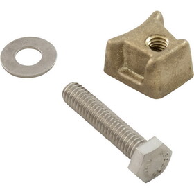 Perma-Cast PW Wedge Assembly, Perma Cast, 1-1/2" Bolt, Brass