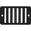 Waterway Plastics 642-2801 2"X4" Deck/Gutter Drain Grate - Blk