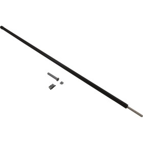 GLI Pool Products 99-30-4300532 Fence Support Pole, Designer Black, 4'