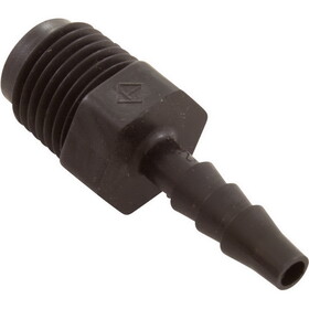 US Plastics 58188 Barb Adapter, 1/4" Smooth Barb x 1/4" Male Pipe Thread