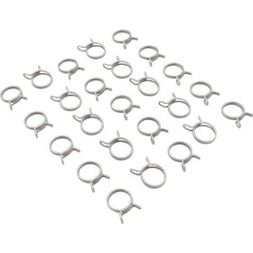 Engineered Source, Inc. DW-16ST ZD Tubing Clamp, Quantity 25, 1.000" Ideal OD, Double Wire