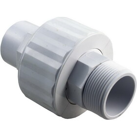 Custom Molded Products 21059-150-000 Union, 1-1/2" Male Pipe Thread x 1-1/2" Spigot, Self-Aligning