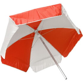 Kemp USA 12-002-RED/WHI Umbrella, Kemp, Red/White, 6ft