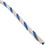 Phoenix Rope & Cordage PPR12600BW Polypropylene Rope, 1/2"dia, 2 White 1 Blue Strand, 600ft