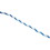 Phoenix Rope & Cordage PPR14600BW Polypropylene Rope, 1/4"dia, 2 White 1 Blue Strand, 600ft