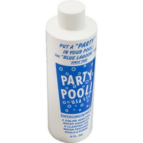 Party Pool BLUELAGOON ! USA LLC Pool color Additive, 8oz Bottle, BlueLagoon