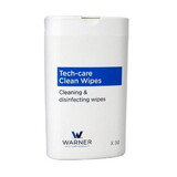 Tech-Care Clean-Wipes, Canister of 30