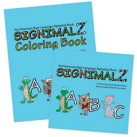 Signimalz Sign Language Alphabet and Coloring Book Set