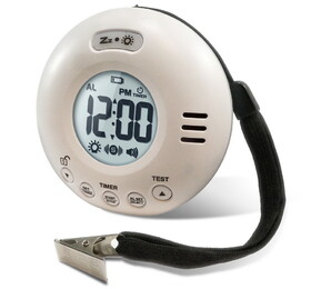 Clarity Wake Assure JOLT Vibrating Travel Alarm Clock, White