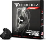Decibullz Surveillance Earpieces + Isolation, Black