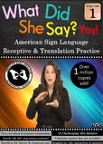 What Did She Say - ASL Receptive & Translation Vol. 1