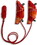 Ear Gear Cochlear Corded Eyeglasses, Orange-Red