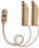 Ear Gear FM Corded (Binaural), 2"-3" Hearing Aids, Beige