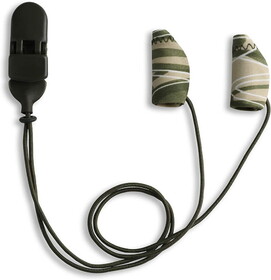 Ear Gear Micro Corded (Binaural), Up to 1" Hearing Aids, Camouflage