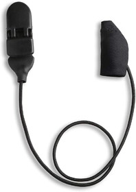 Ear Gear Micro Corded (Mono), Up to 1" Hearing Aids, Black