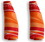 Ear Gear Mini Cordless (Binaural), 1"-1.25" Hearing Aids, Orange-Red
