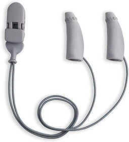 Ear Gear Mini Corded (Binaural), 1"-1.25" Hearing Aids, Grey