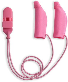 Ear Gear Original Corded (Binaural), 1.25"-2" Hearing Aids, Pink