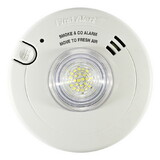 BRK Combination Photoelectric T3 Smoke Alarm  Carbon Monoxide T4 Alarm and LED Strobe with 10-Year Battery Back-up