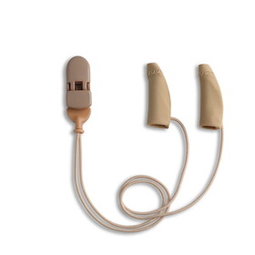 Ear Gear Mini Corded (Binaural), 1"-1.25" Hearing Aids, Beige