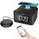 iLuv TimeShaker 6Q Wow-Bluetooth LCD Dual-Alarm Clock with Qi Wireless Charging Pad and Wow Bed Shaker