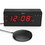 TimeShaker Wow by iLuv - Loud Dual Alarm Clock with Super Vibrating Bed Shaker, Alert Light, Panic Sound Adjuster