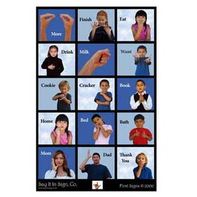 "First Signs" Sign Language Poster