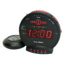 Sonic Alert Sonic Bomb SBB500ss Vibrating Alarm Clock