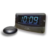 Sonic Alert Sonic Boom SBD375ss Vibrating Dual Alarm Clock | Dark Grey