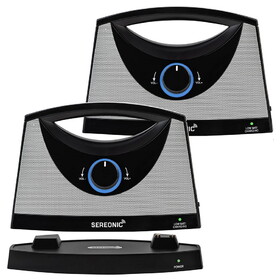 Sereonic Wireless TV Speaker, Dual Speaker Set