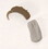 Hearing Aid Natural Sweatband - 1.75" Large