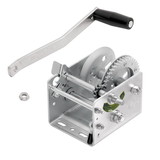 Fulton 142403 Two Speed Trailer Winch, 2000 lbs., 2-Speed, Mounting Holes On Center, w/o Strap