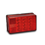 Wesbar 271585-01 LED Waterproof Taillights 8-Function Taillight, Left/Roadside w/3 Wire Pigtail, LED Waterproof 4X6 Low Profile
