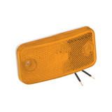 Bargman 30-17-815 Clearance/Side Marker Lights #178 Series Clearance Light #178 Amber with White Base, No gasket