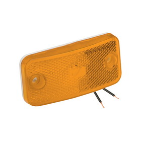Bargman 30-17-815 Clearance/Side Marker Lights #178 Series Clearance Light #178 Amber with White Base, No gasket