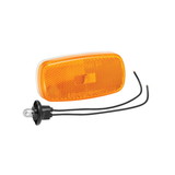 Bargman 30-59-002 Clearance/Side Marker Lights #59 Series Clearance Light #59 Amber with Reflex w/White Base