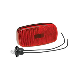 Bargman 30-59-003 Clearance/Side Marker Lights #59 Series Clearance Light #59 Red with Reflex w/Black Base