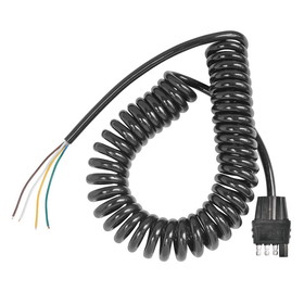 Wesbar 54000-026 4-Flat Connector Harness - Trailer End 4-Flat Trailer End Connector 11&#39 Long, Coiled