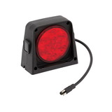 Wesbar 54209-014 Replacement Part - Ag Replacement Part, Single LED AG Light w/3-Way Plug - Lens: Rear-Red, Front-Blank
